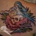 Tattoos - Mom Bird with skull and rose - 66369